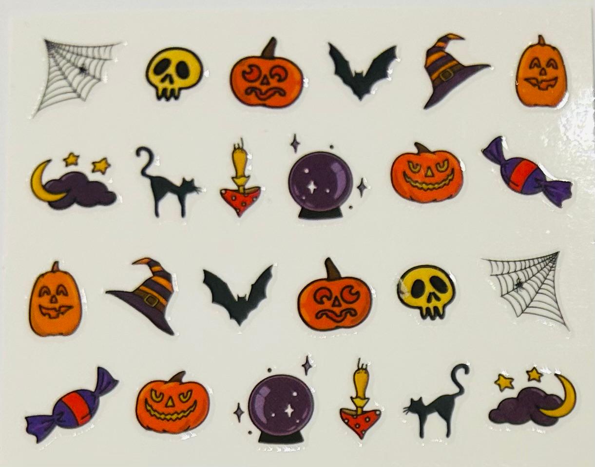 🎃 Spooky Spell – Halloween Nail Art Stickers